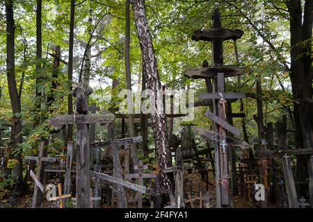 Pologne, Grabarka - 10 octobre 2020 : la montagne Sainte Grabarka, coeur de l'Eglise orthodoxe de Pologne Banque D'Images