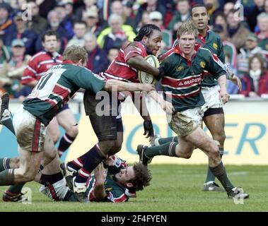 SEMI-FINALE POWERGEN LEICESTER V GLOS À NORTHAMPTON MARCEL GARVEY 1/3/2003 PHOTO DAVID ASHDOWN Banque D'Images