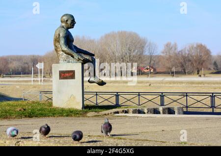 Monument de Pablo Picasso à Osijek, Croatie Banque D'Images