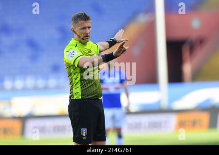 Luigi Ferraris Stadium, Genova, Italie, 21 mars 2021, l'arbitre du match Daniele Orsato de Schio pendant UC Sampdoria vs Torino FC, football italien série A match - photo Danilo Vigo / LM Banque D'Images