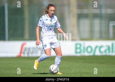 Lugano, Suisse. 21 mars 2021. Benedetta Glionna (#18 Empoli) lors du match de la Super League suisse entre le FC Lugano et le FC Basel au stade Cornaredo à Lugano, Suisse Credit: SPP Sport Press photo. /Alamy Live News Banque D'Images