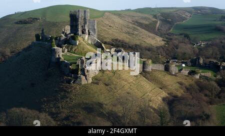 Château de Corfe Banque D'Images