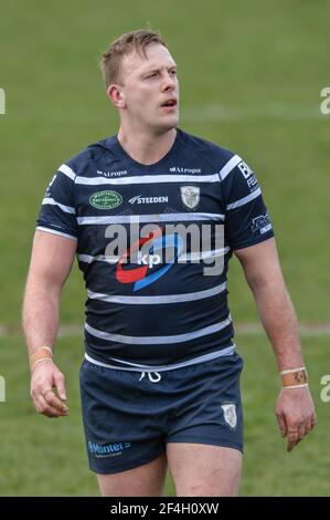 Featherstone, Angleterre - 21 mars 2021 - Craig Kopczak de Featherstone Rovers lors de la coupe de défi de rugby Betfred Round 1 match entre Featherstone Rovers vs Bradford Bulls au Millenium Stadium, FeatherstoneUK Dean Williams/Alay Live News Banque D'Images