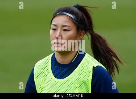 Barnett, Royaume-Uni. 21 mars 2021. EDGWARE, ANGLETERRE - MARS 21: Cho SO-Hyun de Tottenham Hotspur Women (sur prêt de West Ham United) pendant FA Women's Spur League betweenTottenham Hotspur et Bristol City au stade de Hive, Edgware, Royaume-Uni le 21 mars 2021 crédit: Action Foto Sport/Alay Live News Banque D'Images