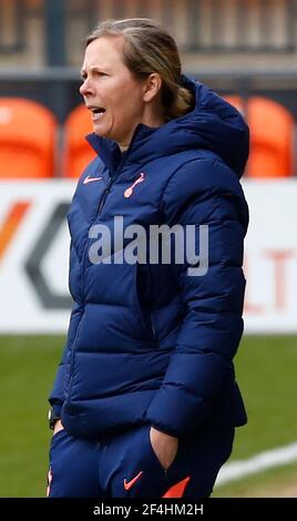 Barnett, Royaume-Uni. 21 mars 2021. EDGWARE, ANGLETERRE - MARS 21: Rehanne Skinner Manager de Tottenham Hotspur femmes pendant FA Women's Spur League betweenTottenham Hotspur et Bristol City au stade de Hive, Edgware, Royaume-Uni le 21 Mars 2021 crédit: Action Foto Sport/Alay Live News Banque D'Images