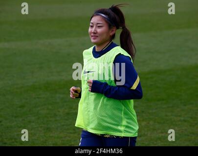 Barnett, Royaume-Uni. 21 mars 2021. EDGWARE, ANGLETERRE - MARS 21: Cho SO-Hyun de Tottenham Hotspur Women (sur prêt de West Ham United) pendant FA Women's Spur League betweenTottenham Hotspur et Bristol City au stade de Hive, Edgware, Royaume-Uni le 21 mars 2021 crédit: Action Foto Sport/Alay Live News Banque D'Images