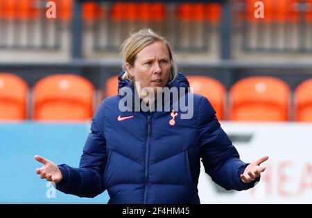 Barnett, Royaume-Uni. 21 mars 2021. EDGWARE, ANGLETERRE - MARS 21: Rehanne Skinner Manager de Tottenham Hotspur femmes pendant FA Women's Spur League betweenTottenham Hotspur et Bristol City au stade de Hive, Edgware, Royaume-Uni le 21 Mars 2021 crédit: Action Foto Sport/Alay Live News Banque D'Images