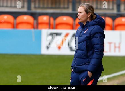 Barnett, Royaume-Uni. 21 mars 2021. EDGWARE, ANGLETERRE - MARS 21: Rehanne Skinner Manager de Tottenham Hotspur femmes pendant FA Women's Spur League betweenTottenham Hotspur et Bristol City au stade de Hive, Edgware, Royaume-Uni le 21 Mars 2021 crédit: Action Foto Sport/Alay Live News Banque D'Images