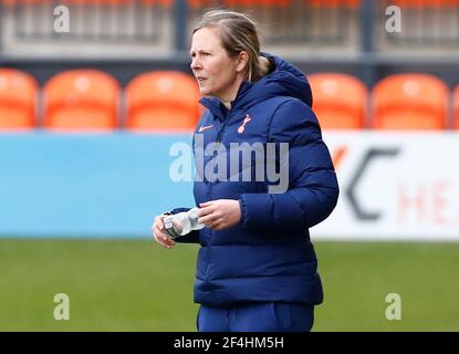 Barnett, Royaume-Uni. 21 mars 2021. EDGWARE, ANGLETERRE - MARS 21: Rehanne Skinner Manager de Tottenham Hotspur femmes pendant FA Women's Spur League betweenTottenham Hotspur et Bristol City au stade de Hive, Edgware, Royaume-Uni le 21 Mars 2021 crédit: Action Foto Sport/Alay Live News Banque D'Images