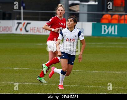 Barnett, Royaume-Uni. 21 mars 2021. EDGWARE, ANGLETERRE - MARS 21: Cho SO-Hyun de Tottenham Hotspur Women (sur prêt de West Ham United) pendant FA Women's Spur League betweenTottenham Hotspur et Bristol City au stade de Hive, Edgware, Royaume-Uni le 21 mars 2021 crédit: Action Foto Sport/Alay Live News Banque D'Images