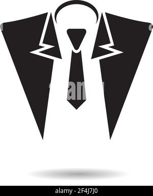 Modèle de logo Tuxedo, illustration d'icône vectorielle Illustration de Vecteur
