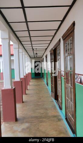 Le palais du Roi Mutara Rudagigwa de 1931 sert de galerie du Musée, Huye Rwanda. Banque D'Images