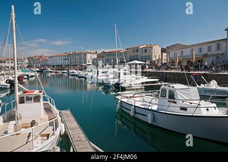 Le port de Saint-Martin-de-Re, Ile de Re, Charente-Maritime (17), Nouvelle Aquitaine, France Banque D'Images