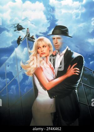 DARYL HANNAH et CHEVY CHASE dans LES MÉMOIRES D'UN HOMME INVISIBLE (1992), réalisé par JOHN CARPENTER. Copyright : usage éditorial uniquement. Aucune couverture de merchandising ou de livre. Il s'agit d'un document distribué publiquement. Droits d'accès uniquement, aucune licence de copyright fournie. Uniquement à reproduire en même temps que la promotion de ce film. CRÉDIT : WARNER BROS/CANAL PLUS/REGENCY/ALCOR/ALBUM Banque D'Images