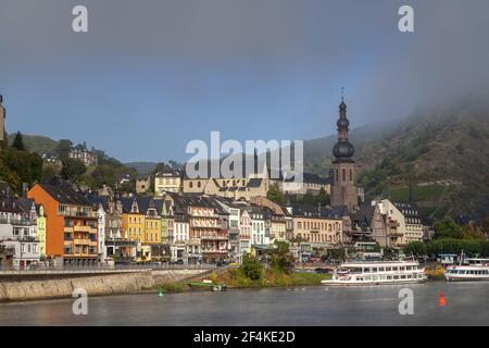 Géographie / Voyage, Allemagne, Rhénanie-Palatinat, Cochem, vue sur la Moselle vers Cochem avec, Additional-Rights-Clearance-Info-non-disponible Banque D'Images