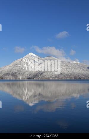 Géographie / Voyage, Allemagne, Bavière, Walchensee (lac Walchen), vue sur le Walchensee (lac Walc, droits-supplémentaires-dégagement-Info-non-disponible Banque D'Images