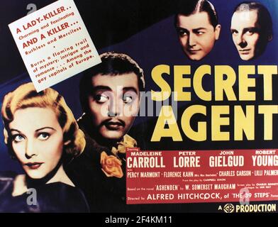 AGENT SECRET (1936), dirigé par ALFRED HITCHCOCK. Crédit: GAUMONT-BRITISH / Album Banque D'Images