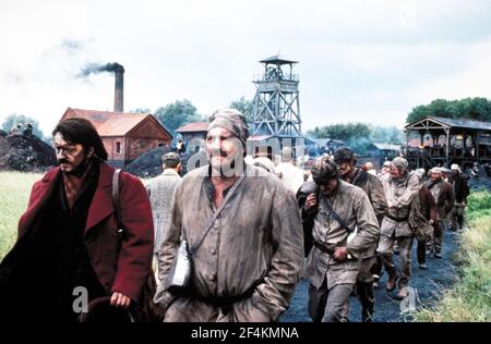 GERARD DEPARDIEU à GERMINAL (1993), dirigé par CLAUDE BERRI. Banque D'Images