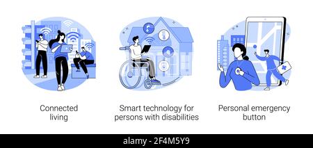 Illustrations vectorielles abstraites de Intelligent Devices. Illustration de Vecteur