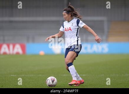 EDGWARE, ANGLETERRE - MARS 21: Cho SO-Hyun de Tottenham Hotspur femmes (en prêt de West Ham United) pendant FA Women's Spur League betweenTottenham Hot Banque D'Images