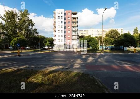 Quartier résidentiel souterrain de Varsovie. Cette ih Pologne Banque D'Images