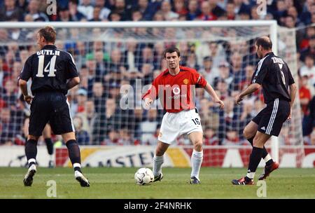 LIGUE DES CHAMPIONS QUART-FINALE 2E JAMBE 23/4/2003 HOMME UTD V REAL PHOTO DE MADRID DAVID ASHDOWNCHAMPIONS LEAGUE FOOTBALL Banque D'Images