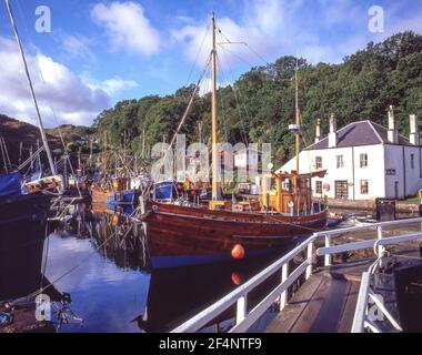 Port de pêche, Crinan, Knapdale, Argyll et Bute, Écosse, Royaume-Uni Banque D'Images