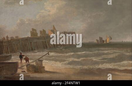 John Crome - Yarmouth Jetty 1811 Banque D'Images