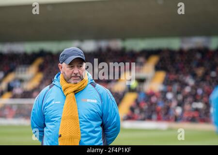 Woking 3 Torquay United 3, 06/04/2019. Stade Kingfield, Ligue nationale du Sud. Gary Johnson, directeur, Torquay. Photo de Simon Gill. Banque D'Images