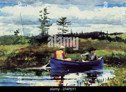 Winslow Homer - Bleu Bateau 1892 Banque D'Images