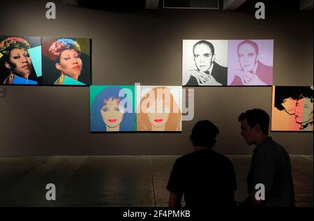 Portraits de l'exposition des années 70 au Andy Warhol Museum.Pittsburgh.Pennsylvania.USA Banque D'Images