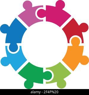 Images du logo de soins communautaires Illustration de Vecteur
