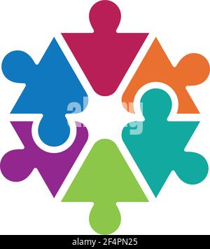 Images du logo de soins communautaires Illustration de Vecteur