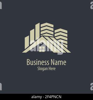 Images du logo immobilier Illustration de Vecteur