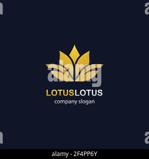 Modèle de logo Lotus motif vectoriel d'icône Illustration de Vecteur