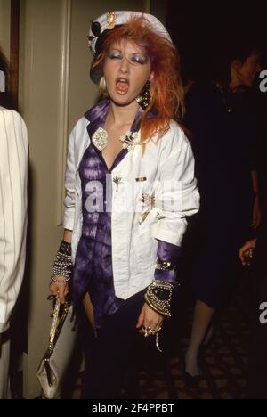 Cyndi Lauper 1985 crédit: Ralph Dominguez/MediaPunch Banque D'Images