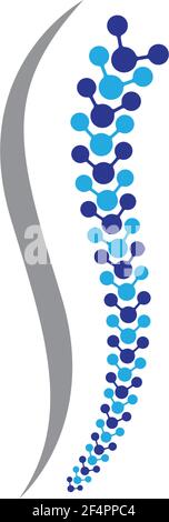 Images du logo de la colonne vertébrale Illustration de Vecteur