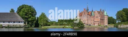 Géographie / Voyage, Danemark, Syddanmark, isle Funen, Palais de style Renaissance Egeskov sur l'isle Fune, droits-supplémentaires-autorisations-Info-non-disponible Banque D'Images