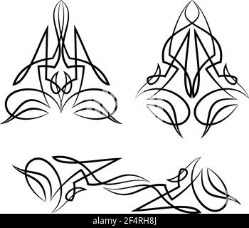 Illustration vectorielle à motif à fines rayures et vinyle prêt à l'emploi Illustration de Vecteur