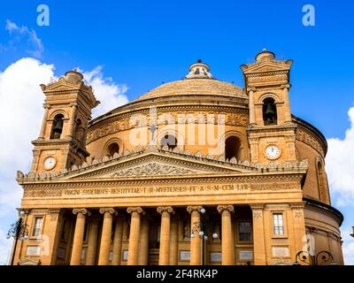 St Marija Assunta Church - Mosta, Malte Banque D'Images