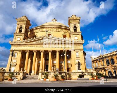 St Marija Assunta Church - Mosta, Malte Banque D'Images