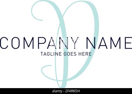 Élégant, moderne et sophistiqué, le logo Bold Letter D. Illustration de Vecteur