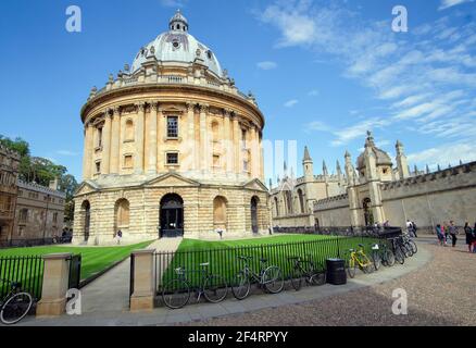 La caméra Radcliffe, Université d'Oxford. Architecte: James Gibbs, style néo-classique. Abrite la bibliothèque Bodléienne Banque D'Images