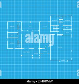 Architectes, concept d'ingénieur. Plan de projet d'architecture d'appartement Illustration de Vecteur