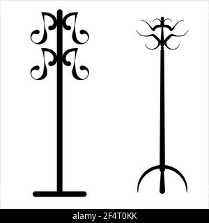 Porte-manteau Icon Design Vector Art Illustration Illustration de Vecteur