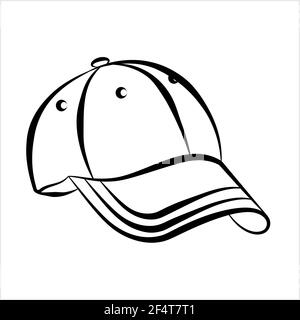 Casquette de baseball Icon Design Vector Art Illustration Illustration de Vecteur