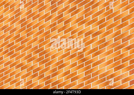 Diagonale, géométrique moderne lumière orange et brun mur bâtiment façade texture arrière-plan. Banque D'Images