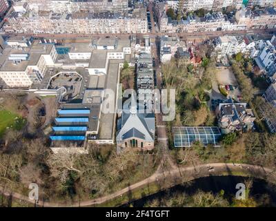 Vue aérienne de Voldenpark à Amsterdam, pays-Bas Banque D'Images