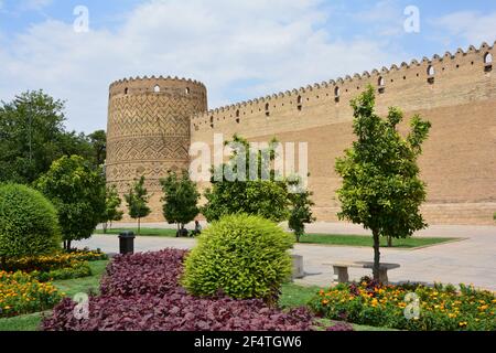 Karim Khan Citadelle, construit 1766-7, à Shiraz, Iran Banque D'Images