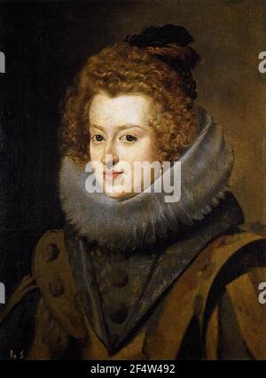 Diego Velazquez - Infanta Dona Maria Queen Hongrie 1630 Banque D'Images